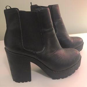 Black ankle boots